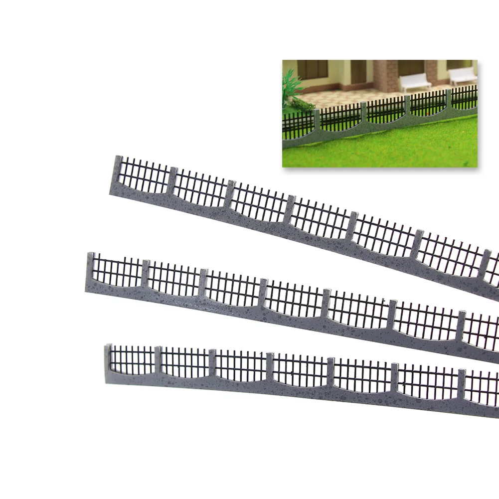 

3PCS 34.4cm Model Train Railway Building Fence Railing 1:75 OO Scale GY47075