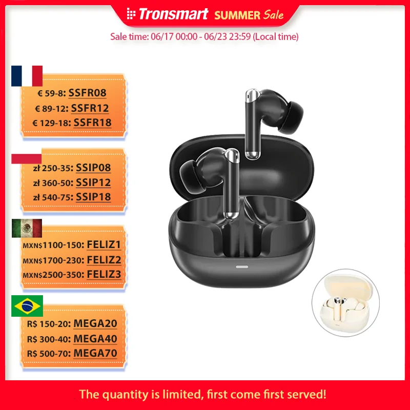 Беспроводные наушники Tronsmart Sounfii R4 с Bluetooth 5,3 | AliExpress