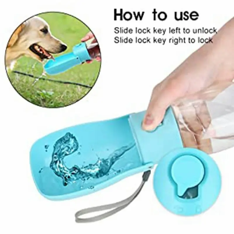 

Foldable Pet Dog Water Bottle Feeder Bowl Portable Water Food Bottle Pets Outdoor Travel Drinking Dog Bowls Water Bowl for Dogs