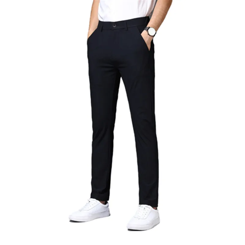 

New Golf Pants Men's Summer Quick-drying Trousers Golf Clothing Men's Breathable Slim Ball Pants Ice Silk Elastic
