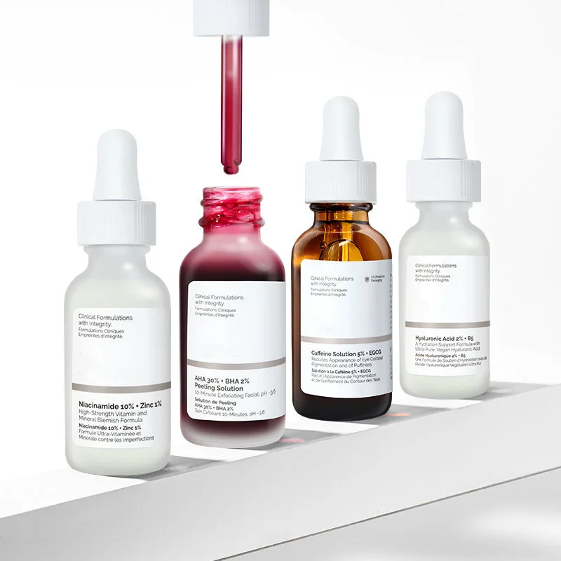 

Skin Care Serum Original Hyaluronic Acid 2% + B5 Niacinamide 10% Solution AHA 30% + BHA 2% Caffeine Solution Products