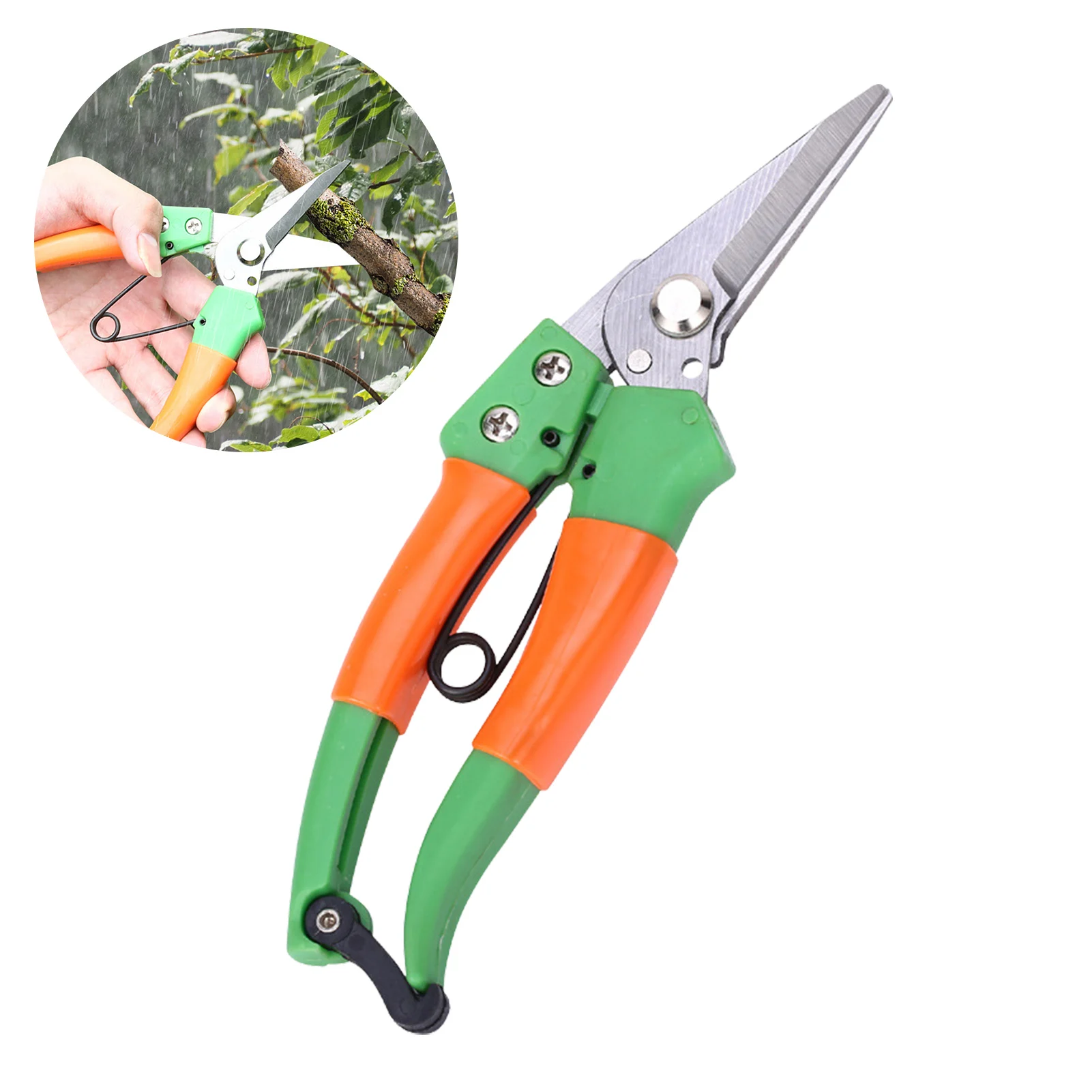 

Pruning Shears Sharp Stainless Steel Garden Shears Plant Tree Branch Limb Cutting Trimming Secateurs Horticulture Hand Shear