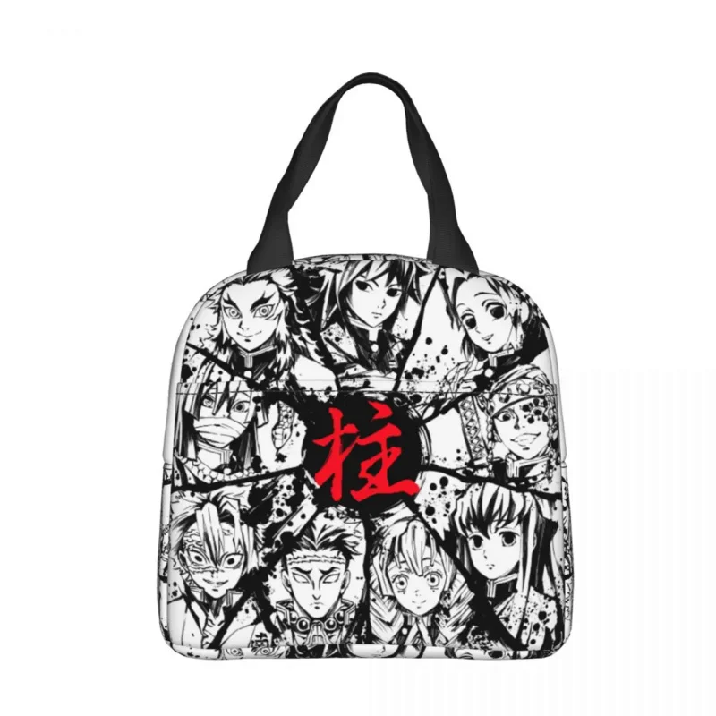 

Demon Slayer Insulated Large Japanese Anime Manga Reusable Thermal Bag Tote Lunch Box Office Travel Food Storage Bags