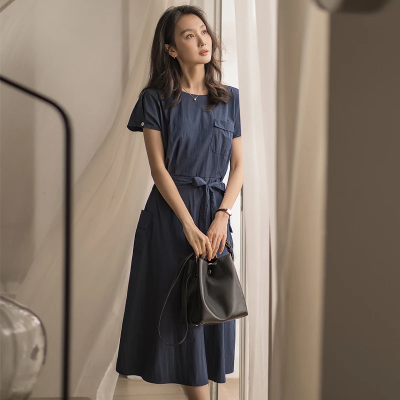 Новинка Лето 2024 женская одежда в Корейском стиле обтягивающая талию с коротким