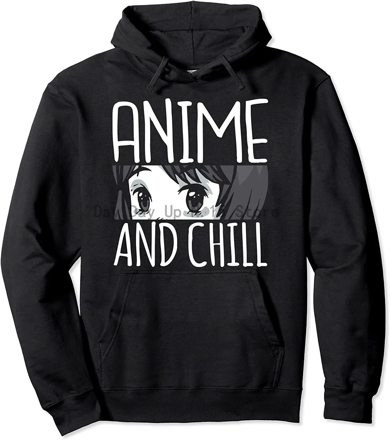 

Anime & Chill Funny Otaku Japanese Manga Lover Gift Pullover Hoodie