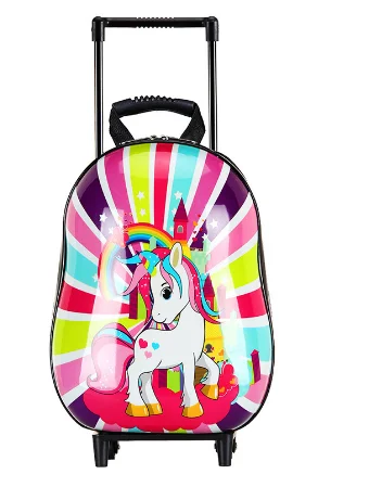 Детский рюкзак на колесиках для девочек, школьный портфель для начальной школы, сумка-тележка, чемодан