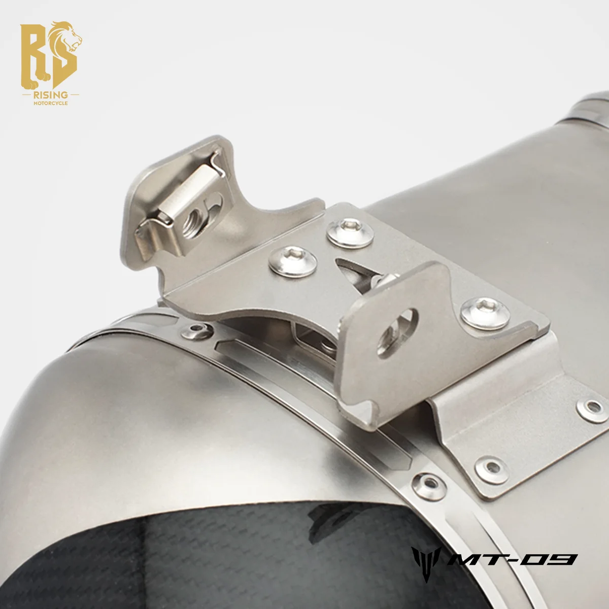 Фото Подходит для Yamaha MT-09, модифицированная полная выхлопная труба, нижняя часть выхлопной трубы FORSOUND, глушитель обратного давления из углеродного волокна, 2016-2020 №5