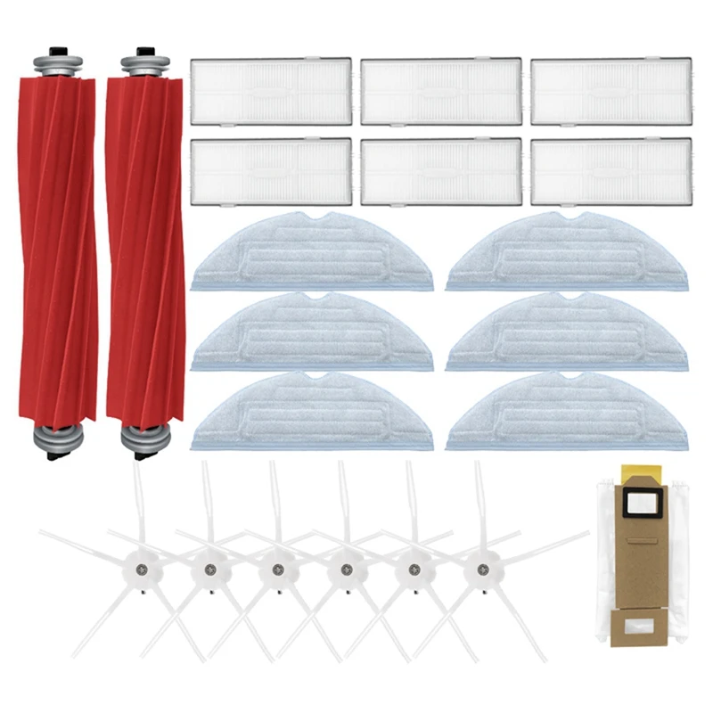 

Запчасти для пылесоса Xiaomi Roborock S7 T7S Plus, основная моющаяся щетка, тряпка, фильтр НЕРА, боковая щетка, аксессуары