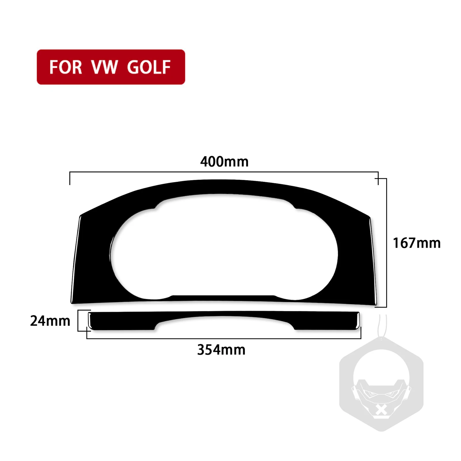 Фото Для Volkswagen Golf 7 GTI Mk7 2013 2014 2015 2016 2017 крышка спидометра на приборную панель черная наклейка на фортепиано аксессуары для интерьера автомобиля №4