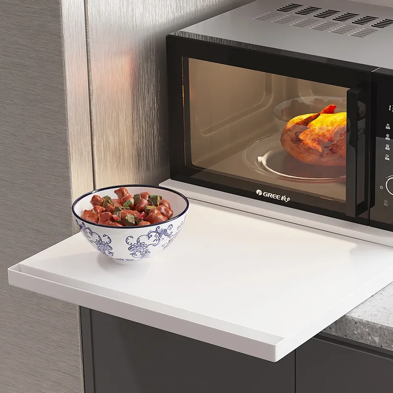 Подставка для микроволновой печи кухонная полка хранения выдвижной рабочий стол