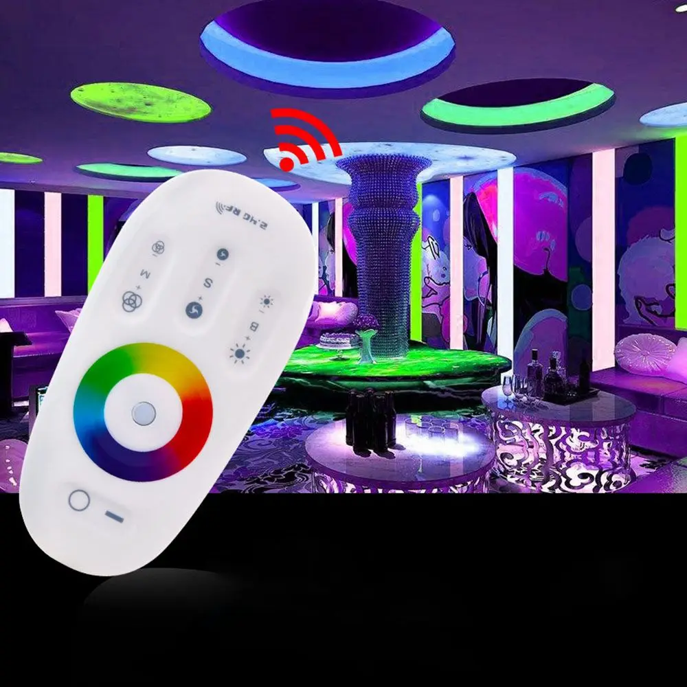

Power 2.4G Wireless RF Control For RGB / RGBW Changeable LED Strip LED Controler Remote Controller Touch Screen