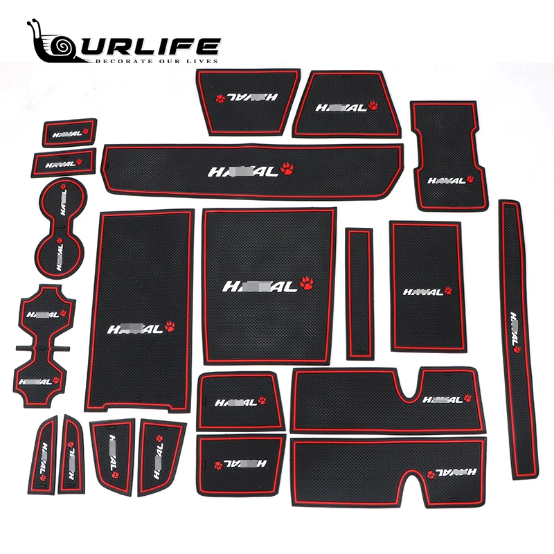 Автомобильная противоскользящая прокладка слота двери для Haval Dargo 2021 2022 2023 2024, водонепроницаемая противоскользящая подставка, аксессуары для интерьера