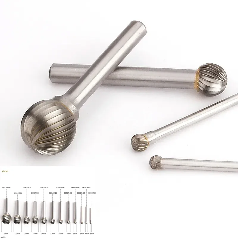 

Вращающаяся пилка YG8 из сплава, 1 шт., круглая Шлифовальная головка D-типа из вольфрамовой стали для резьбы по дереву, фреза из твердого металла 3 мм-16 мм