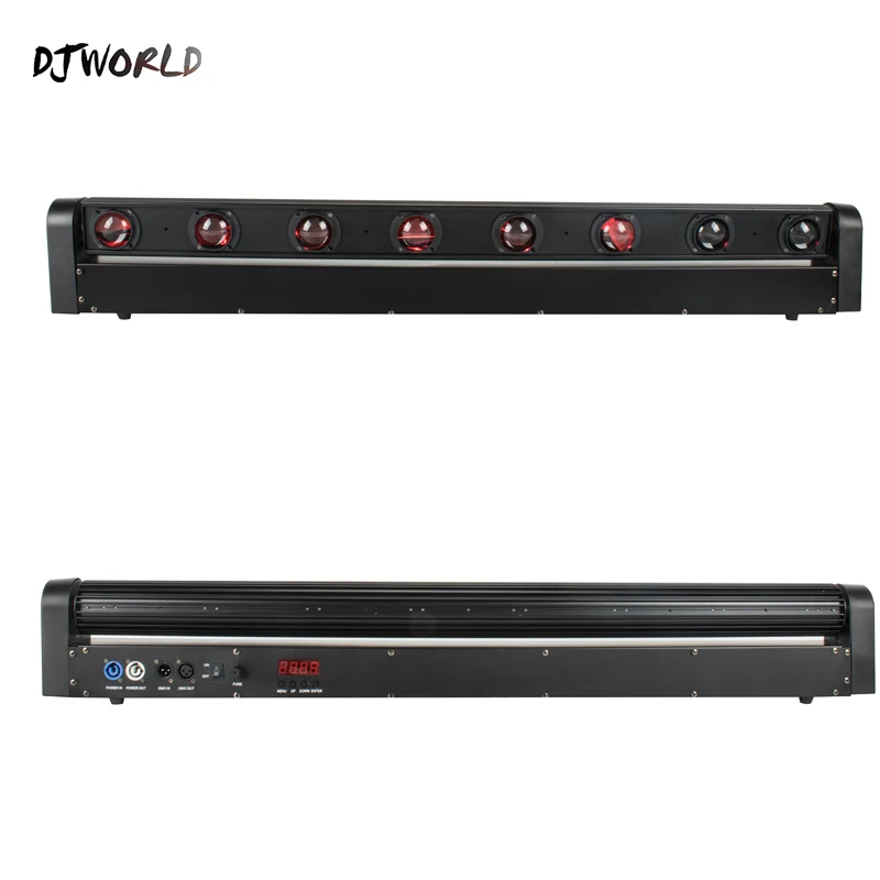 Pаспродажа Светодиодный светильник Lyre 2 шт./лот, 8x12 Вт, луч с подвижной головкой, RGBW, для ночного клуба, свадьбы, вечеринки, сценическое освещение DMX, осве...