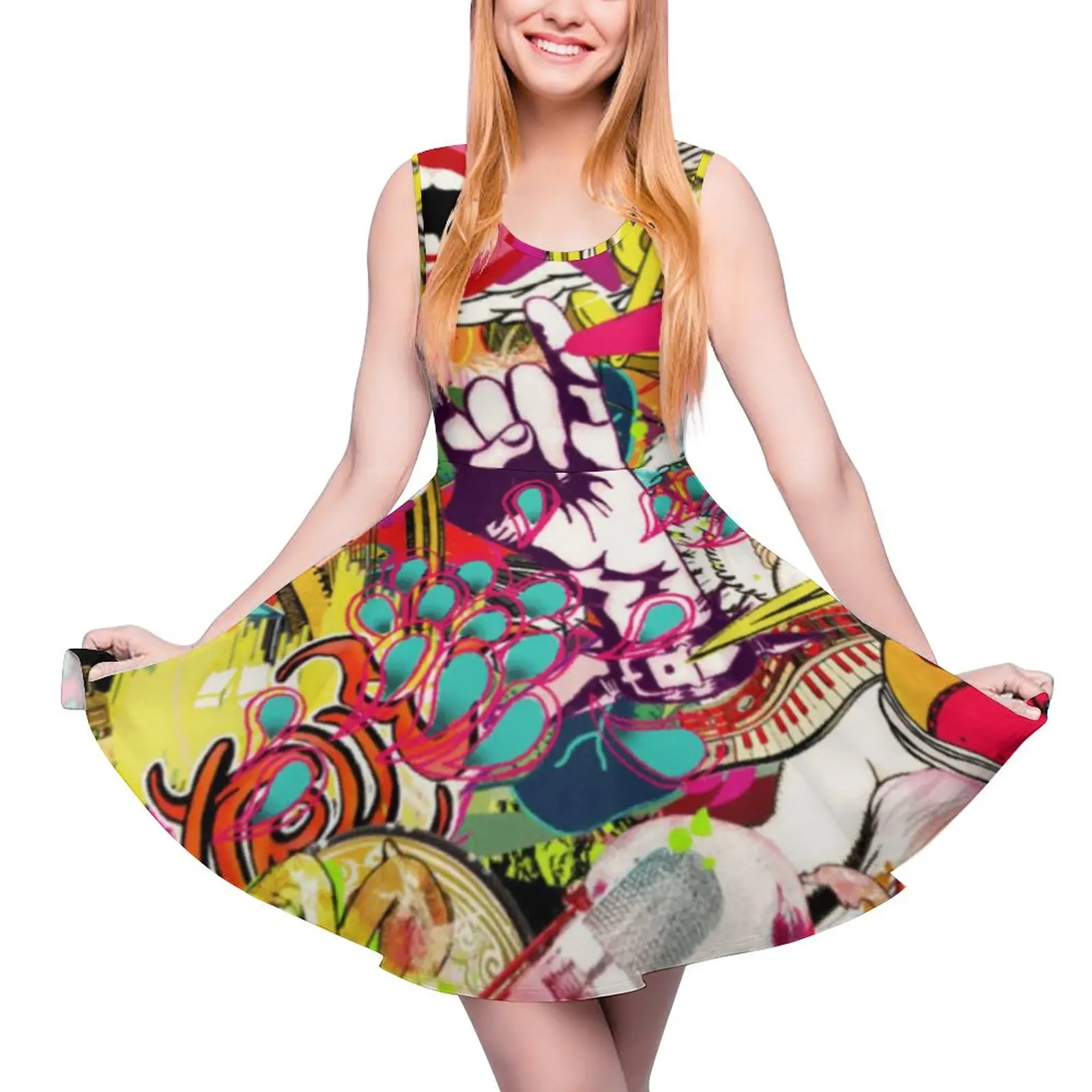 Платье с лентой для волос Kiss Band металлические пляжные платья в стиле бохо без