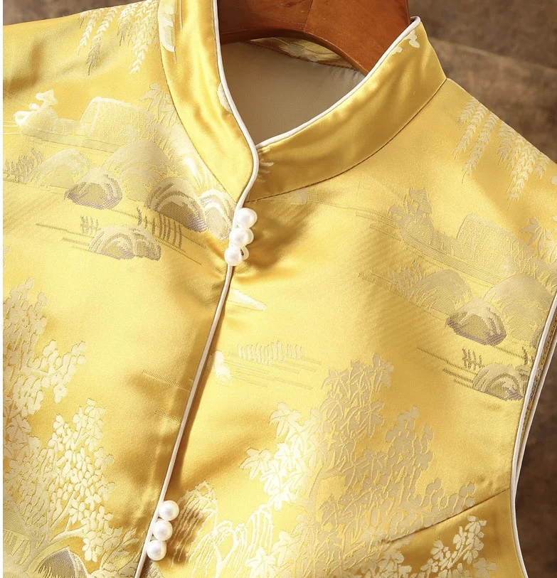 Весенний праздник новый год китайская одежда жилет