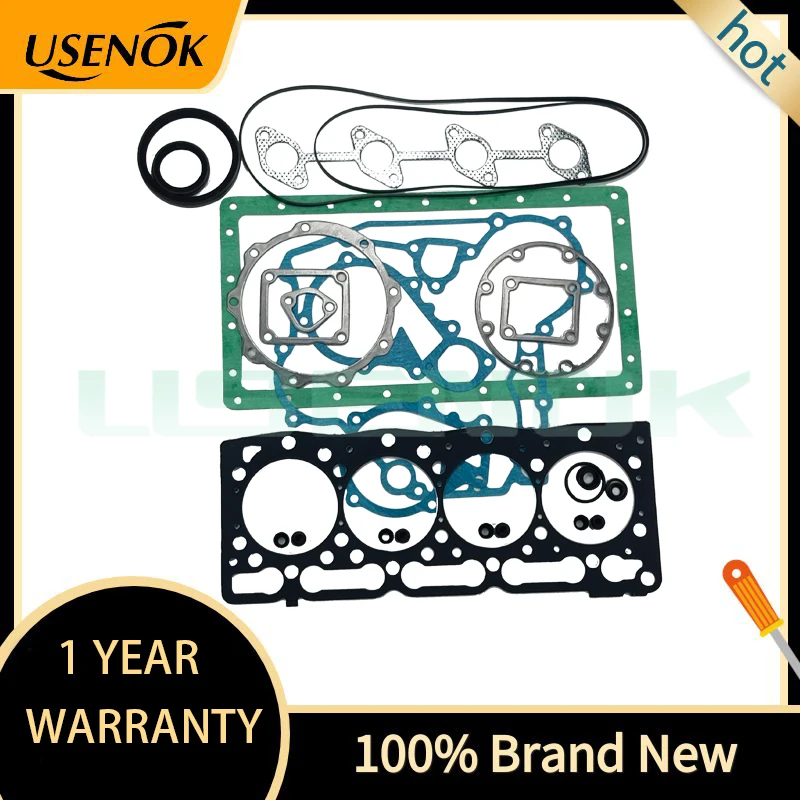 

Brand New Full Gasket Kit Up 1G992-99354 and Lower 1G986-99367 For KUBOTA Diesel Engine Repair Parts