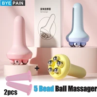 byepain 5 bead ball massager massage roller professional pressotherapy body therapy face foot back muscle relaxer pain release