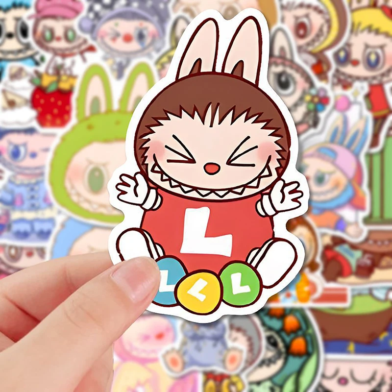 80 шт. новые водонепроницаемые наклейки с героями мультфильмов Labubu Monster милые