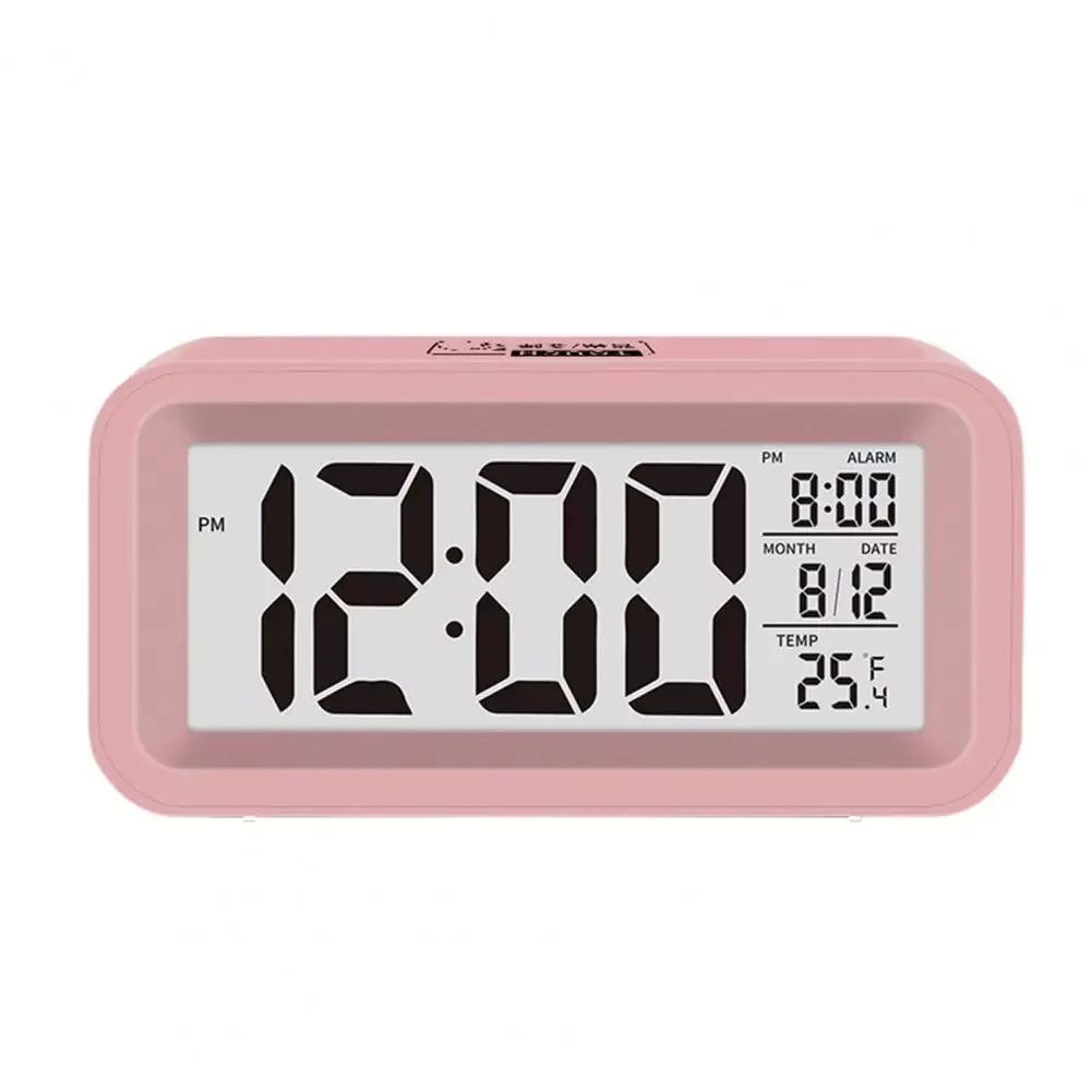 

Digital Thermometer Practical Backlight Design 3 Colors LCD Alarm Clock with Temperature Humidity Sensor for Home