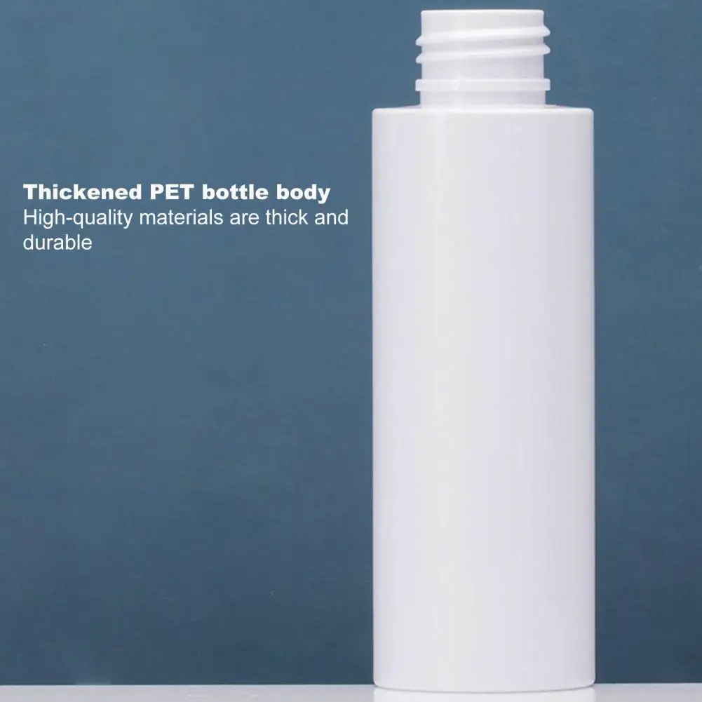 

Clogging-free Good Sealing White Flat Shoulder Makeup Bottle for Outdoor