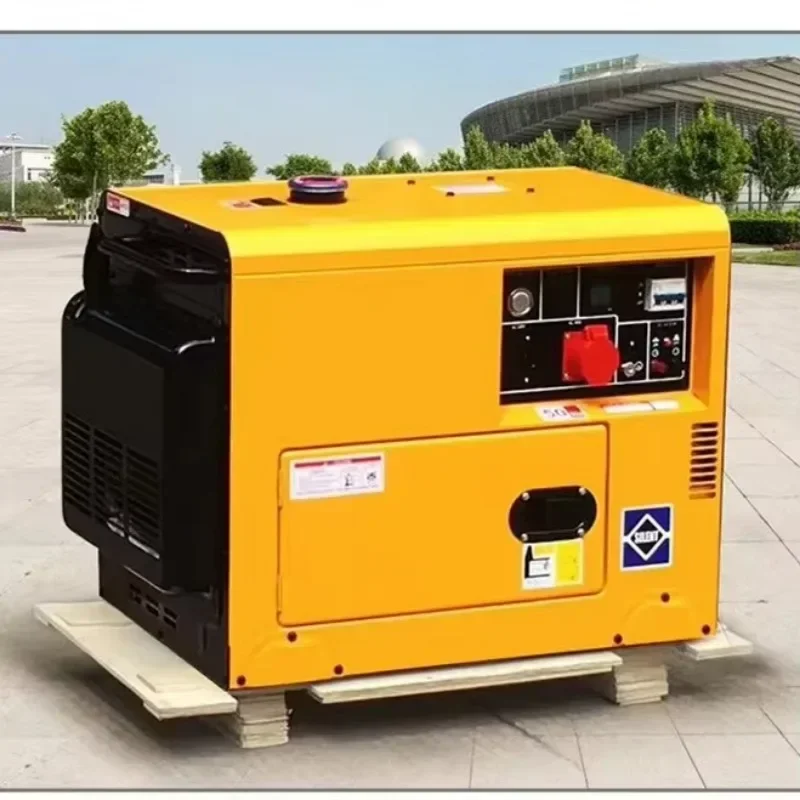 Бесшумные портативные однофазные дизельные генераторы 10 кВт мощностью