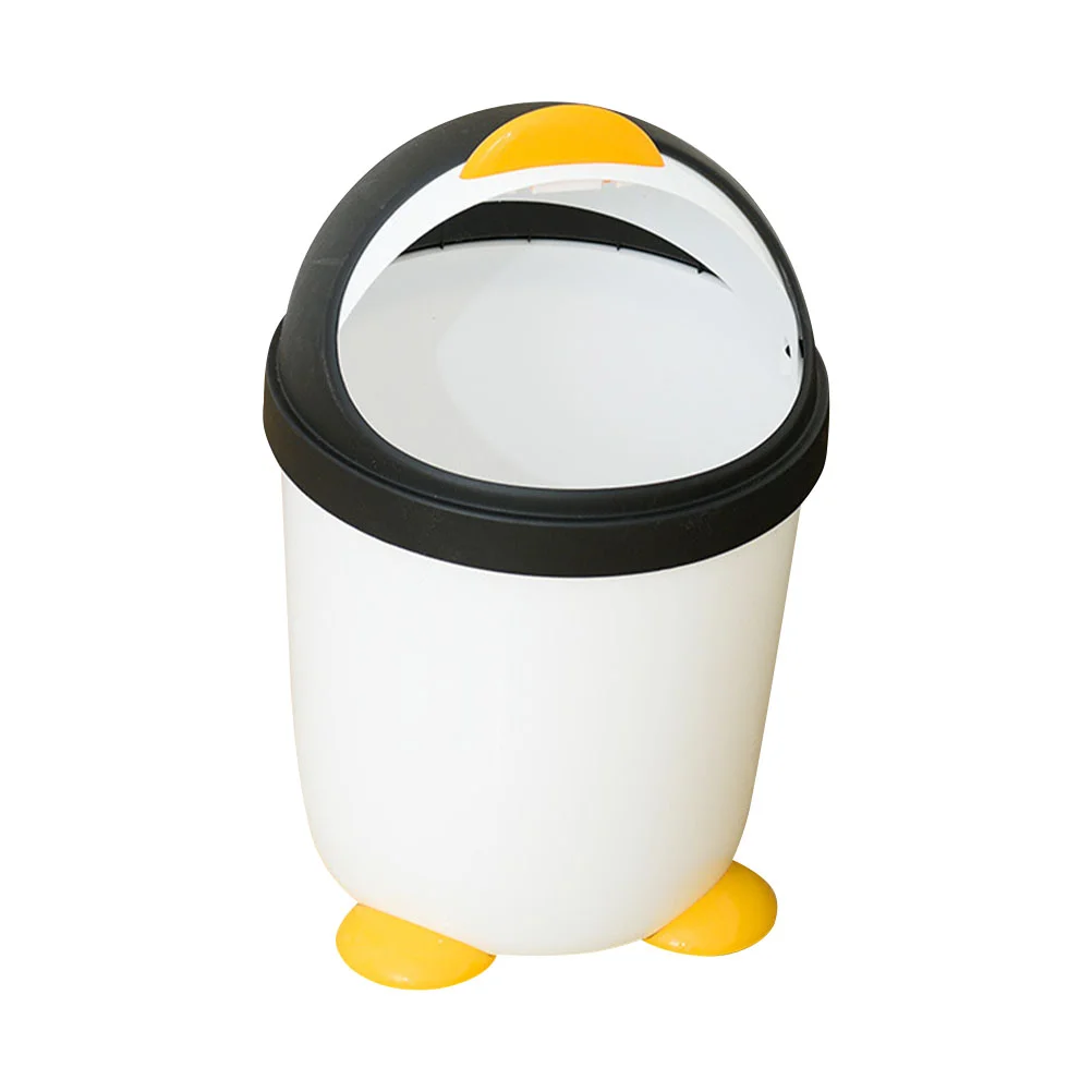 

Trash Can Garbage Bin Mini Bucketwaste Kitchen Container Desktop Basketlid Wastebasket Desk Animaltiny Cute Holder Tabletop