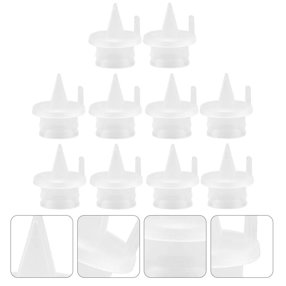 

20Pcs Manual And Electric Breast Pump Parts Accessories Silicone Duckbill Valves