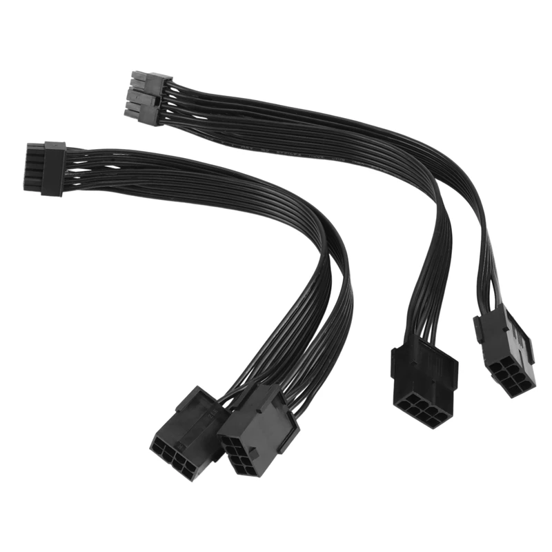 

2-Pack Dual Pcie 8 Pin Female To Mini 12 Pin Male GPU Power Adapter Cable For Geforce RTX 30 Series GPU 7.8-Inch(20Cm)