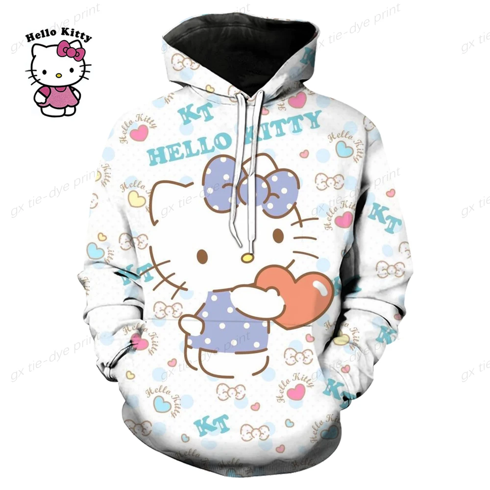 Женский свитшот одежда для подросткопивый Джак футболки с принтом Hello Kitty женский