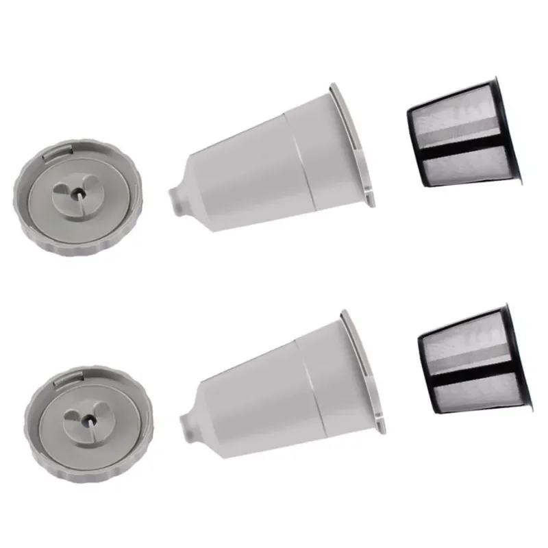 

2 Pcs Fit For Keurig K Cup Pod Coffee Capsules Baskets Refillable Coffee Filters Machine Holder Cafe Tool