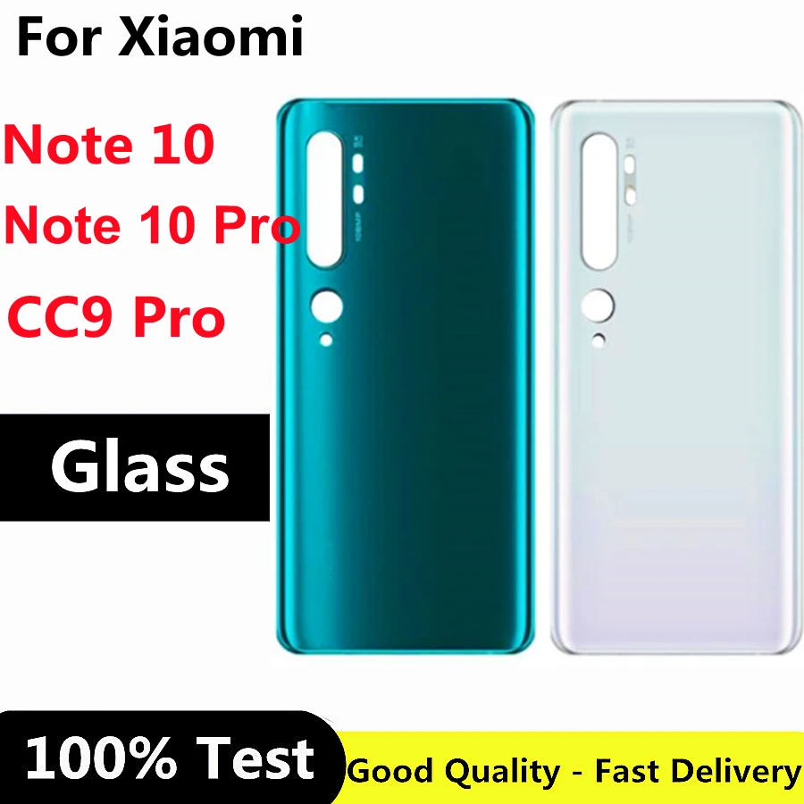 Стекло 6 47 дюйма для Xiaomi Mi Note 10 Pro Крышка батарейного отсека задний стеклянный