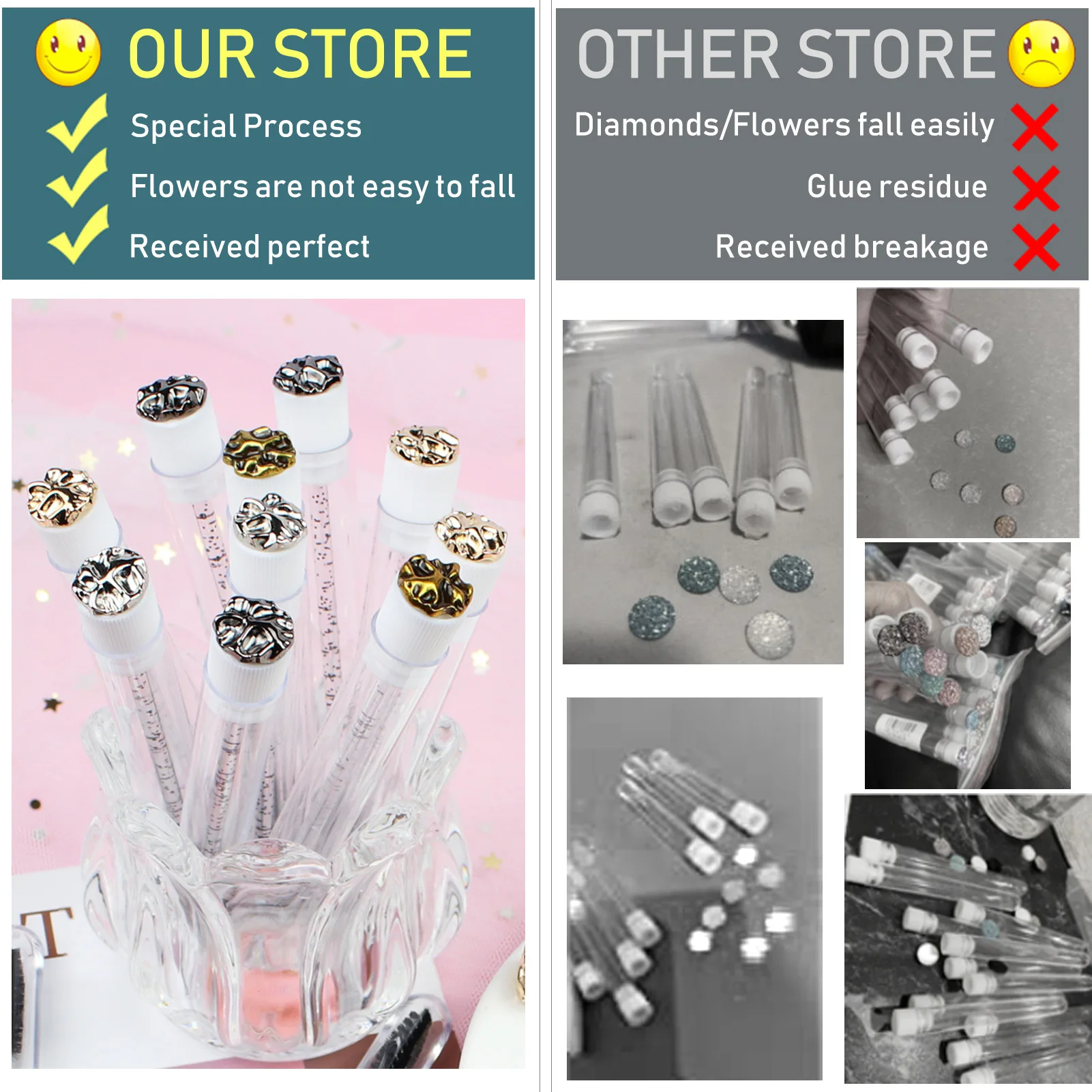 20 шт. палочка для туши пустой тюбик алмазные кисти катушки ресниц кисть макияжа