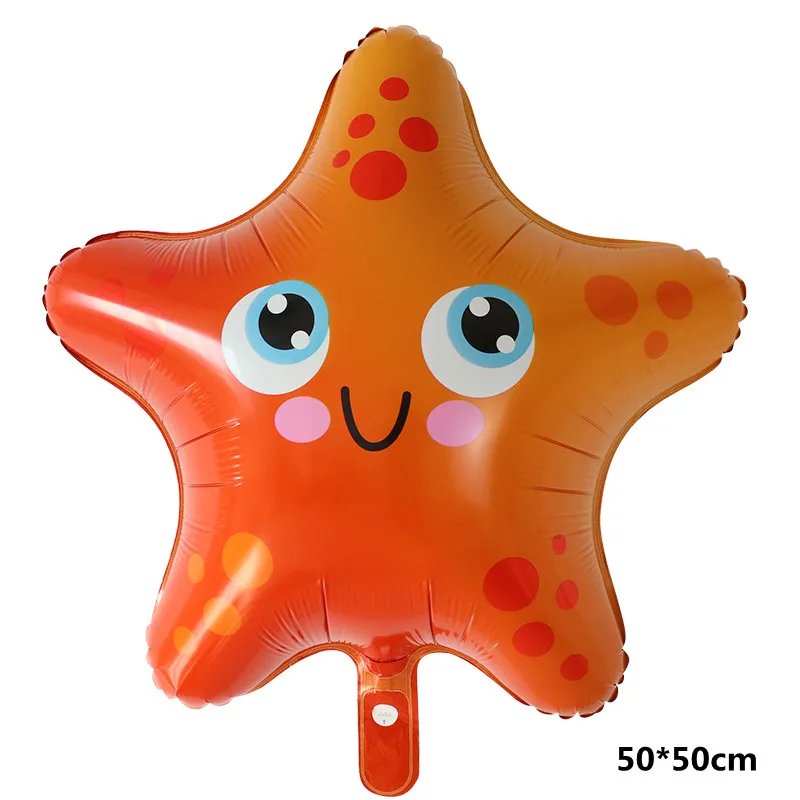 

Большие воздушные шары из фольги с морскими животными, акула, рыба, гелиевые воздушные шары, детский душ, день рождения, свадебные украшения, воздушные шары на тему океана