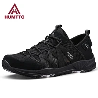 humtto fashion sports men shoes 2022 breathable summer black casual beach sneakers for mens flats luxury designer man trainers
