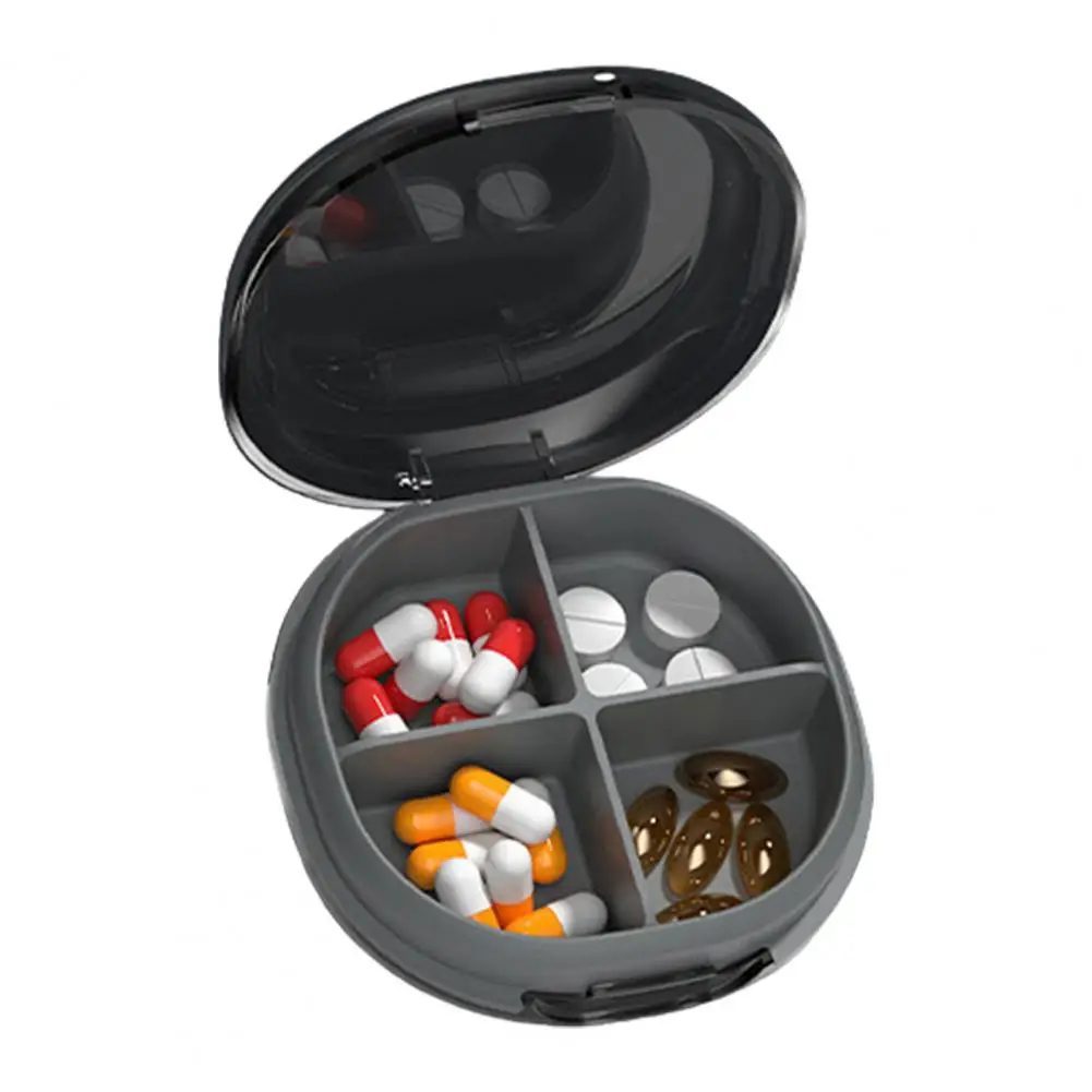 

Pill Box Medicine Storage Travel Case Tablets Vitamin Container Pills Box Portable Silicone Pill Organizer for Office