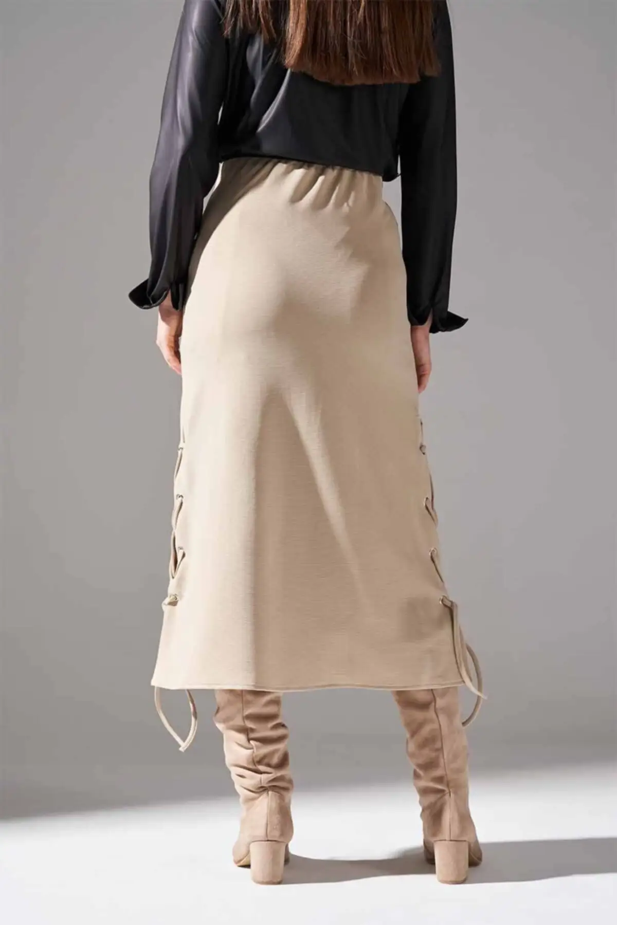 

Eyelet Skirt Women Muslim Clothing Skirt 2021 Fashion