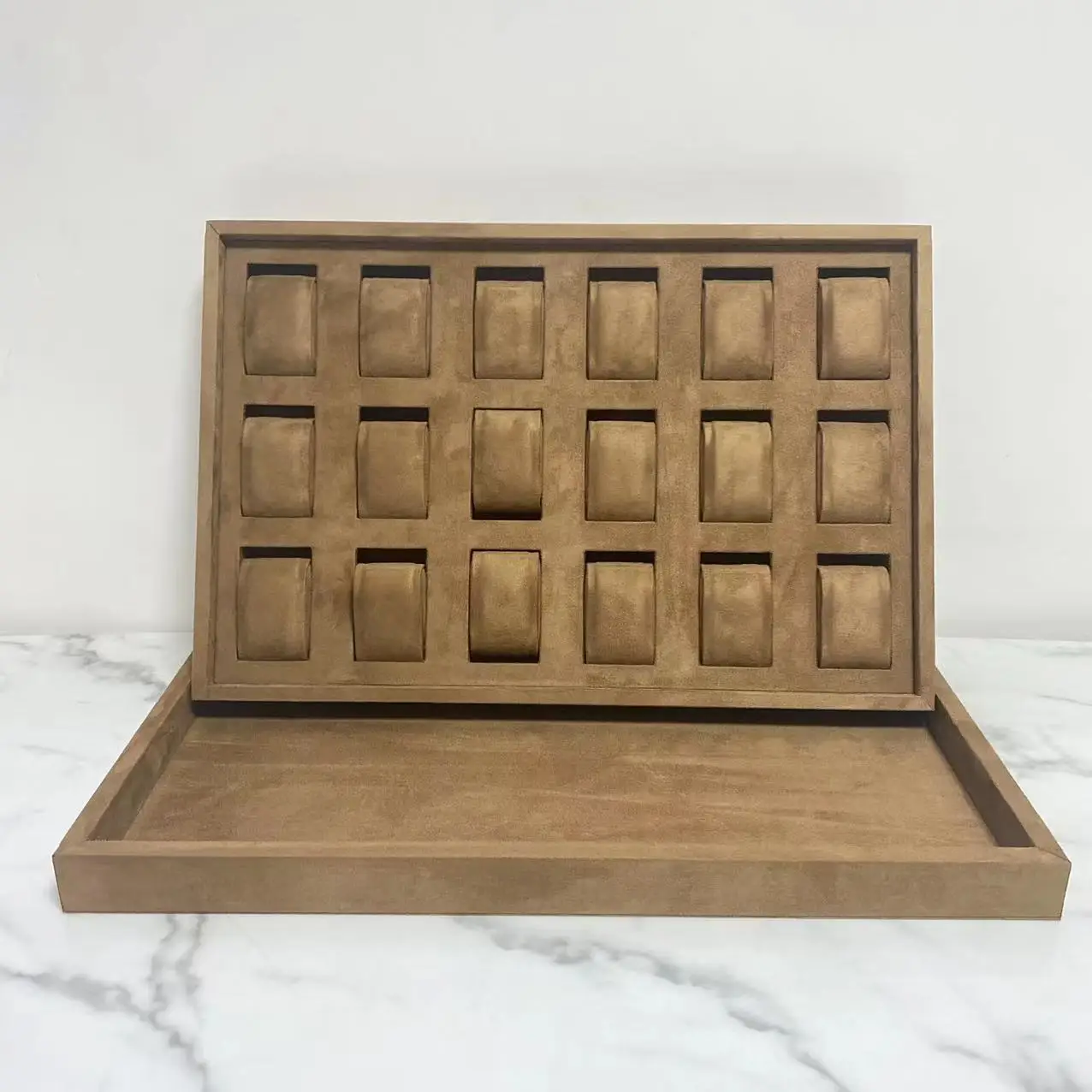 New Wood Watches Box Organizer Top Wooden Watch Display Fashion Coffee Storage Watch Holder Watch Cases For Men
