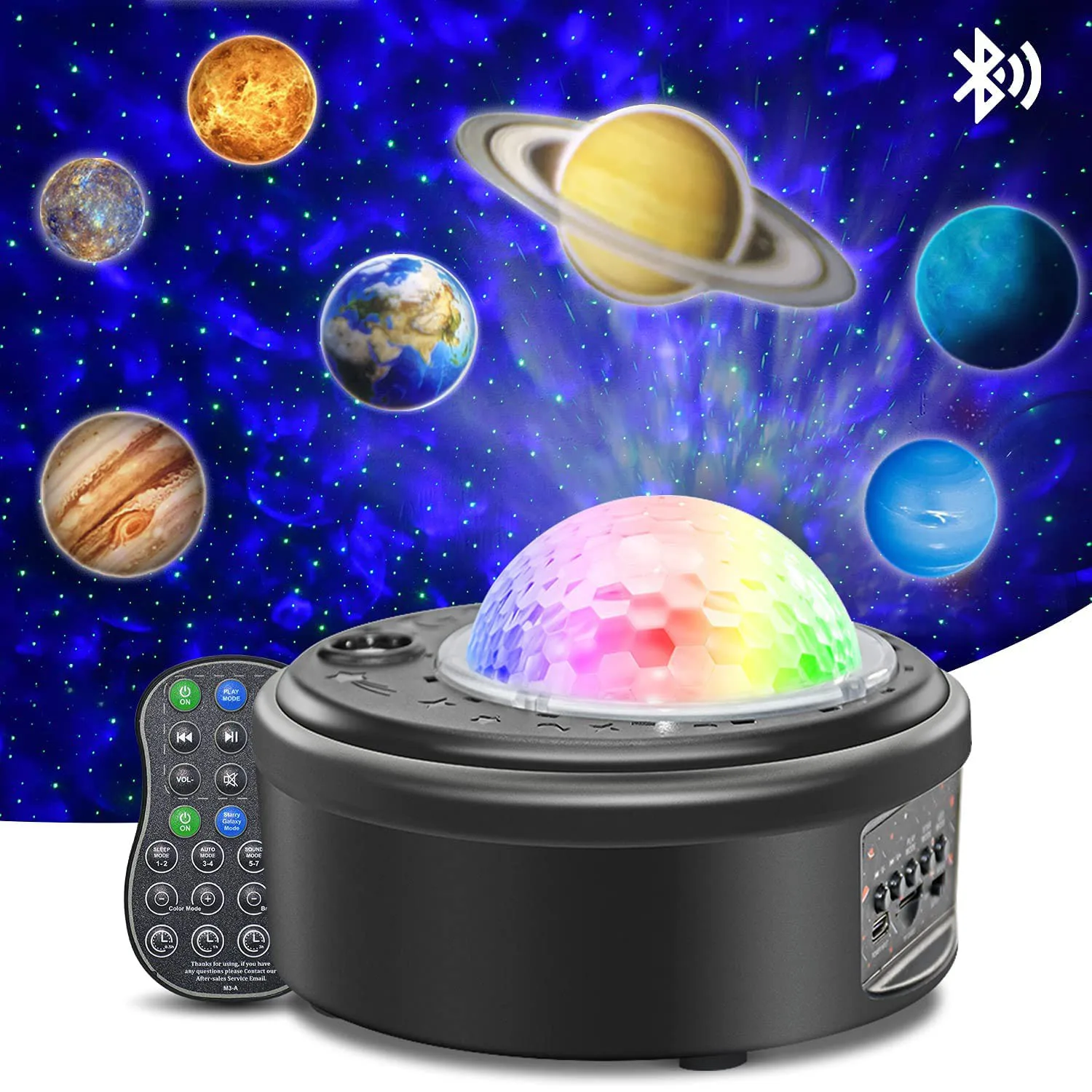 

LED Starry Sky Star Galaxy Projector Night Light Built-in Bluetooth-Speaker For Home Bedroom Decoration Kids Christmas Gift