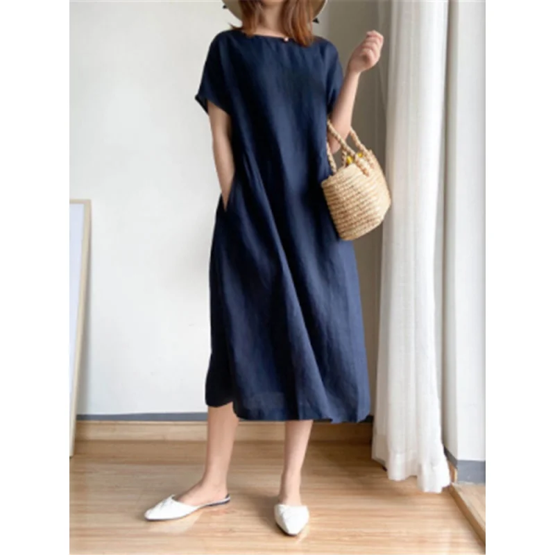 

GLAUKE 2022 New Summer Oversized Jumpsuit Loose Long Skirt Dress for Women White Dress Dresses for Women Robe Dress Red