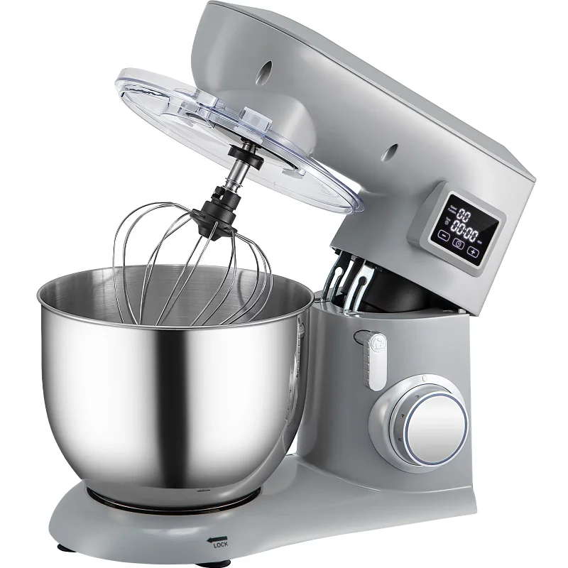 

450W Stand Mixer 6-Speed Tilt-Head Dough Mixer 7.4 Qt Bowl 3 Attachments