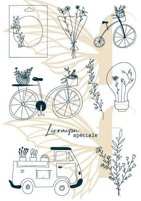 

Bicycle Light Bulb Metal Cutting Stamps For Scrapbooking Paper Craft Handmade Card Album Punch Art Cutter 2022 New