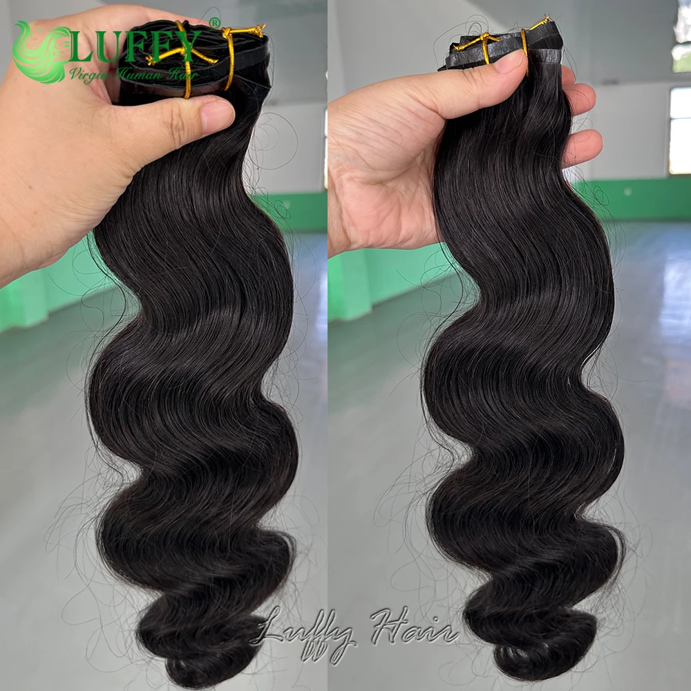 Наращивание волос luffywig объемная волна человеческие волосы 7 шт.