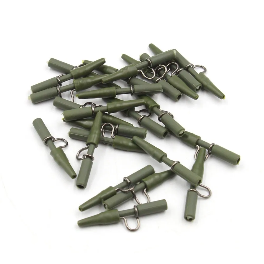 

20pcs Practical Safety Lead Clip & Tail Rubbers Cone Carp Tackle Kits DIY Accessories For Fishing Lead Clips Accessories