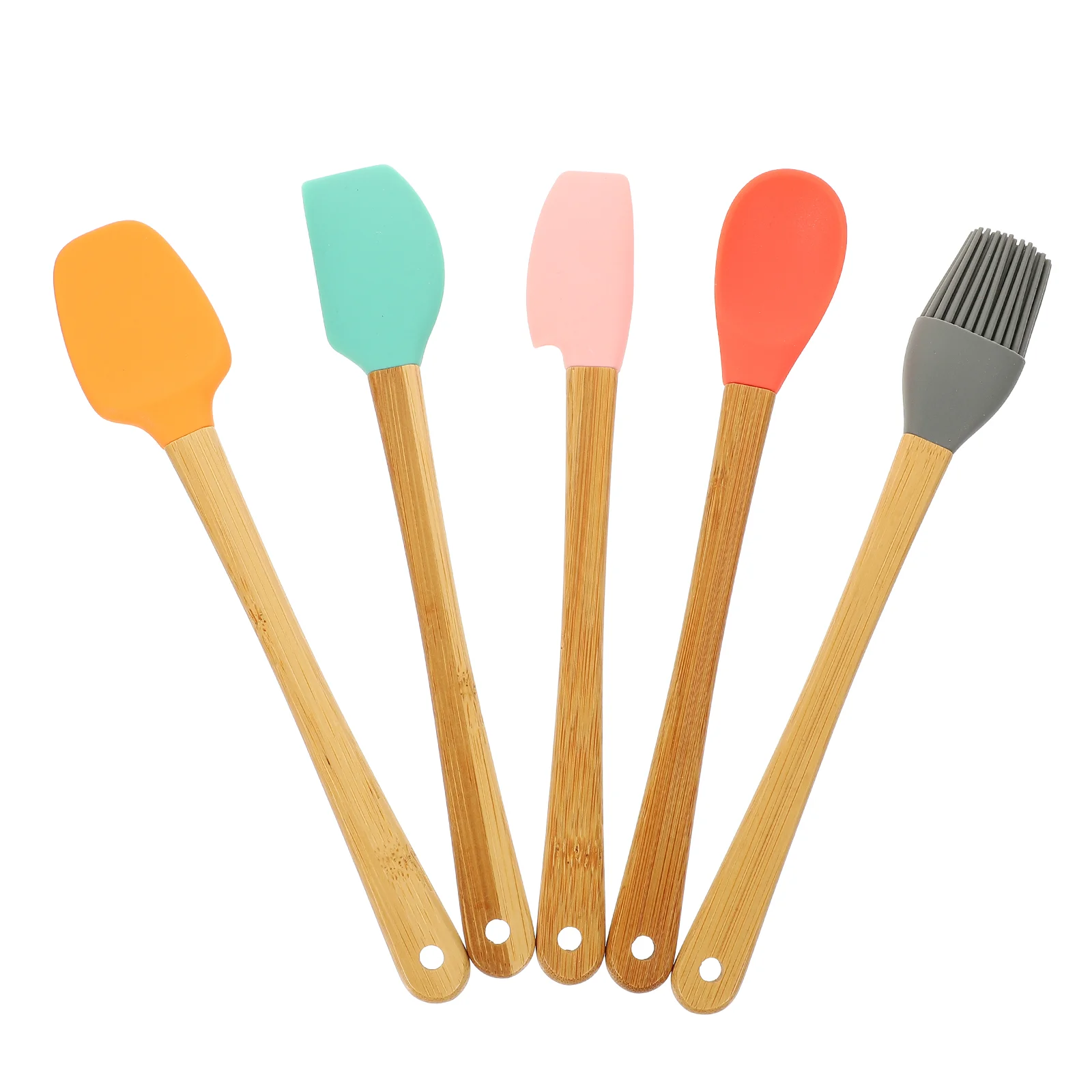 

Spatula Silicone Baking Scraper Resistant Heat Brush Spoon Cake Cooking Tools Spatulas Mixing Rubber Cream Icing Set Gadget