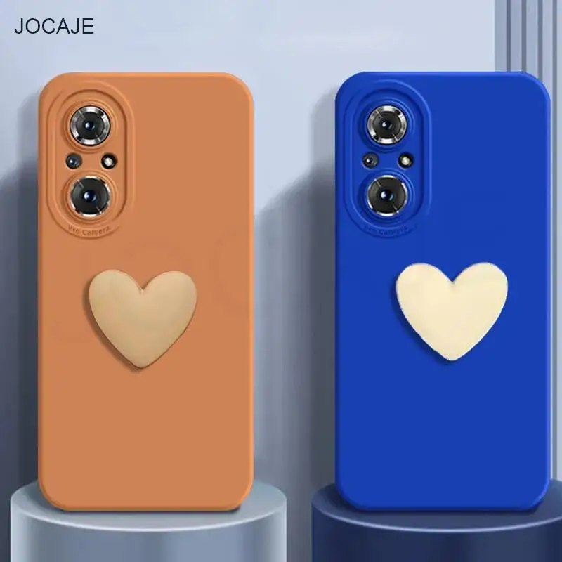 Мягкий силиконовый матовый чехол ярких цветов для Nova 9SE 9 Pro 8SE 7SE 8 7 Pro 4G 3D милый чехол для объектива камеры с сердечками Мягкий силиконовый матовый чехол ярких цветов для Nova 9SE 9 Pro 8SE 7SE 8 7 Pro 4G 3D милый чехол для объектива камеры с сердечками