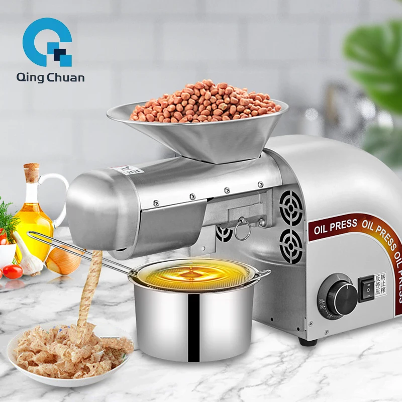 Пресс для масла 1250 Вт 5-8 кг за часы дома 220 В 110 холодная соковыжималка арахиса