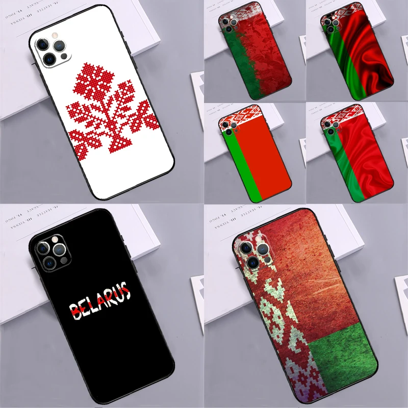 Фото Чехол-бампер с флагом Беларусь для iPhone 15, 16, 14 Pro Max 11, 12, 13 Pro Max Mini XR 16e 16 15 Plus, чехол для телефона №1