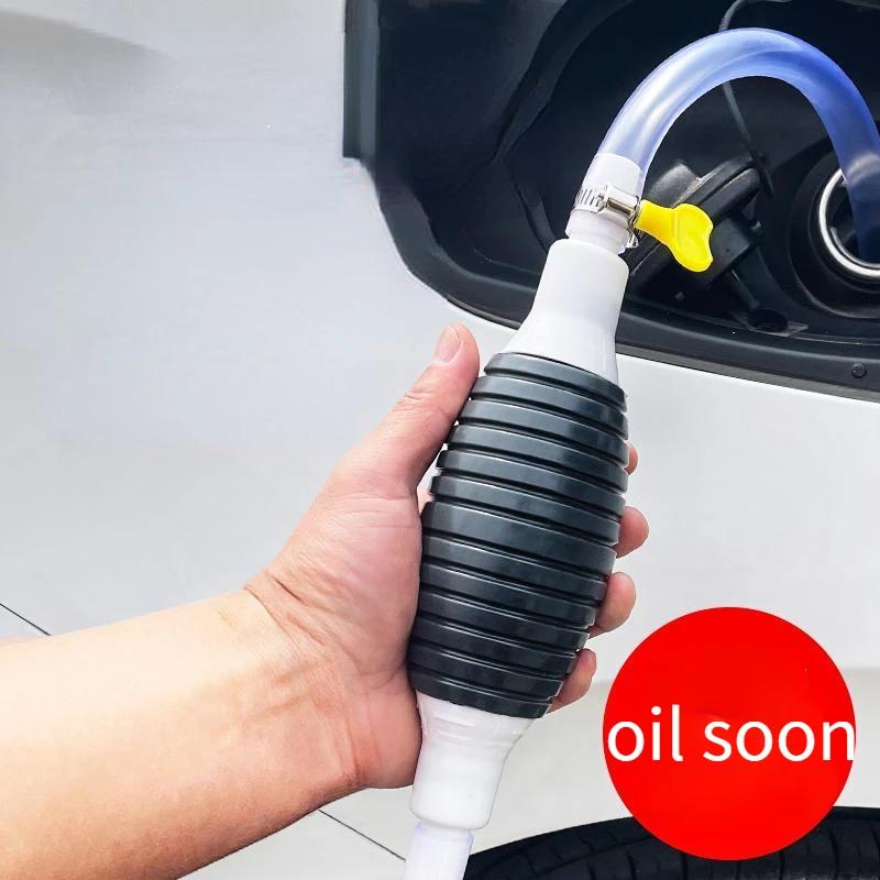 Manual Fuel Pump High Flow Car Motorcycle Hand Siphon Water Fish Tank Oil Gasoline Petrol Diesel Liquid Transfer Tools Universal