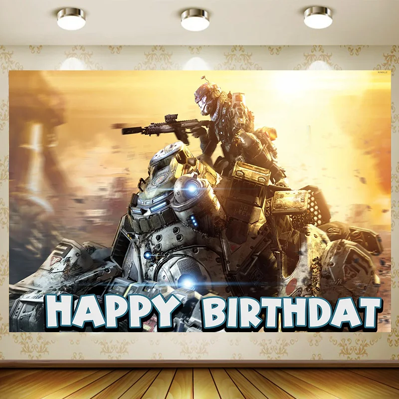 Фон для фотосъемки с изображением мальчика из мультфильма Титан